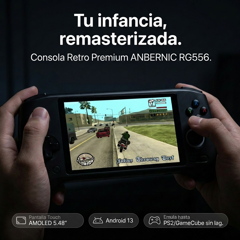 Consola Portátil RG556 Android PS2 8GB RAM